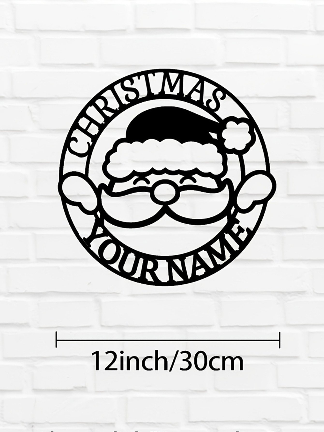 Santa Claus Christmas Wall Decoration Sign